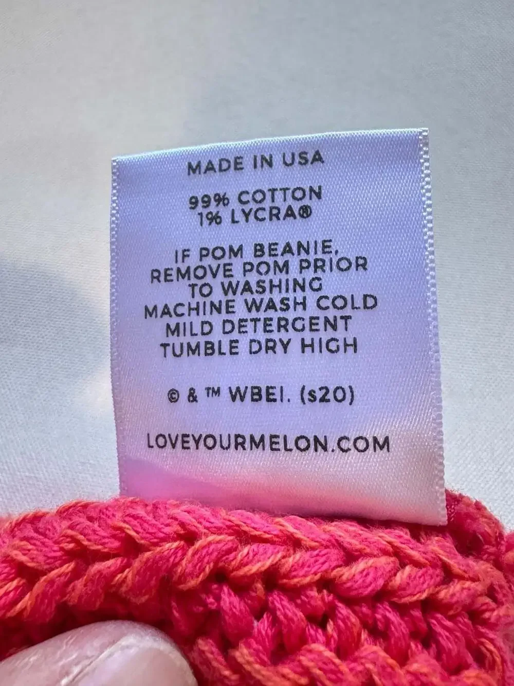Slouchy Red Knit Beanie Hat Streetwear Y2K Cozy Winter Unisex NWT Wonka Bars
